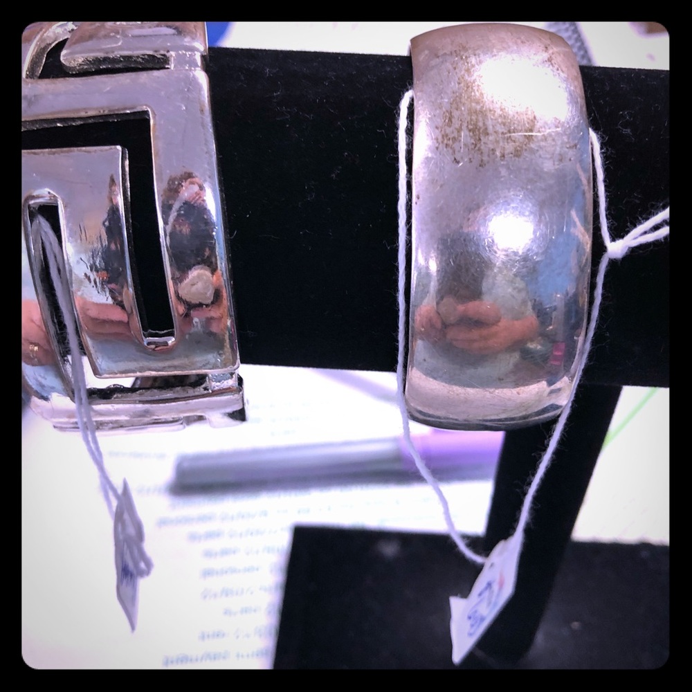Silver cuff bracelet